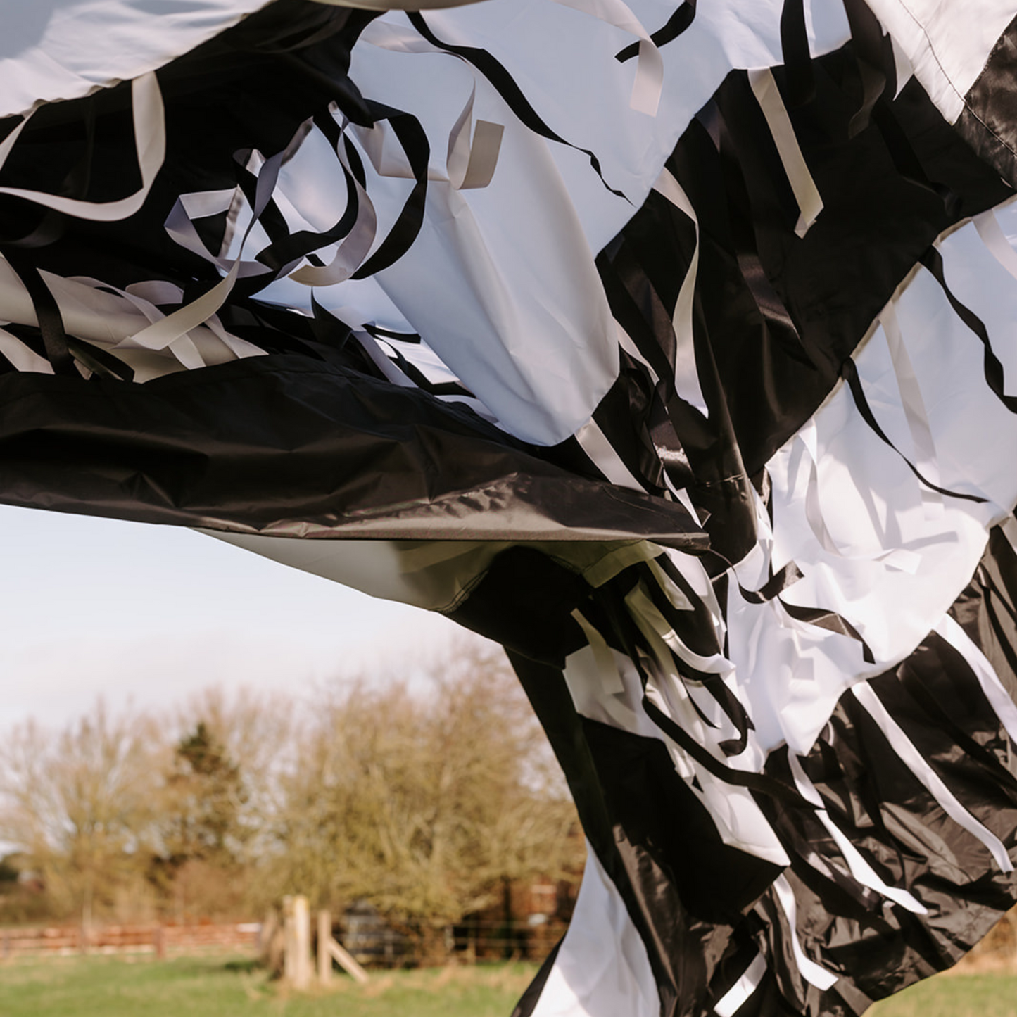 Black & White Sensory Parachute with Ribbons (3m)