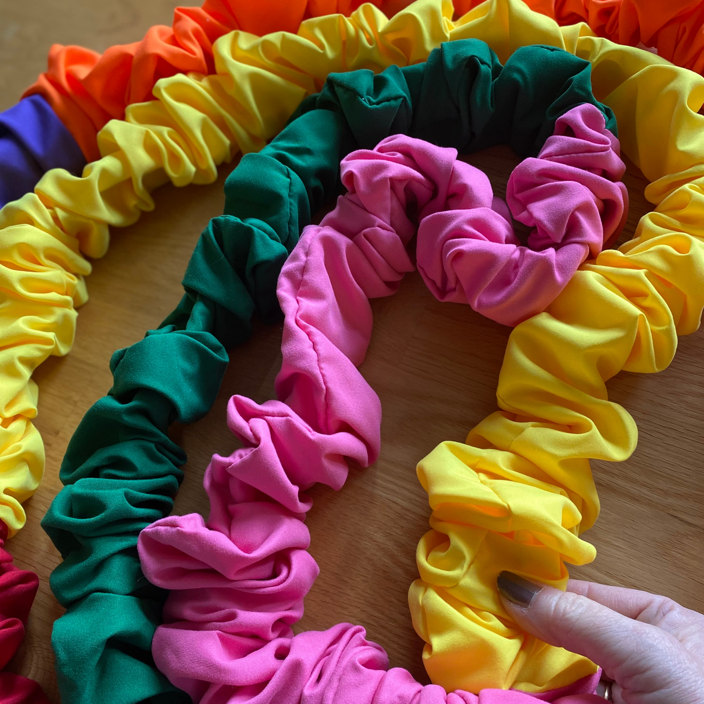 Rainbow Stretchy Scrunchy Band - 6 metres