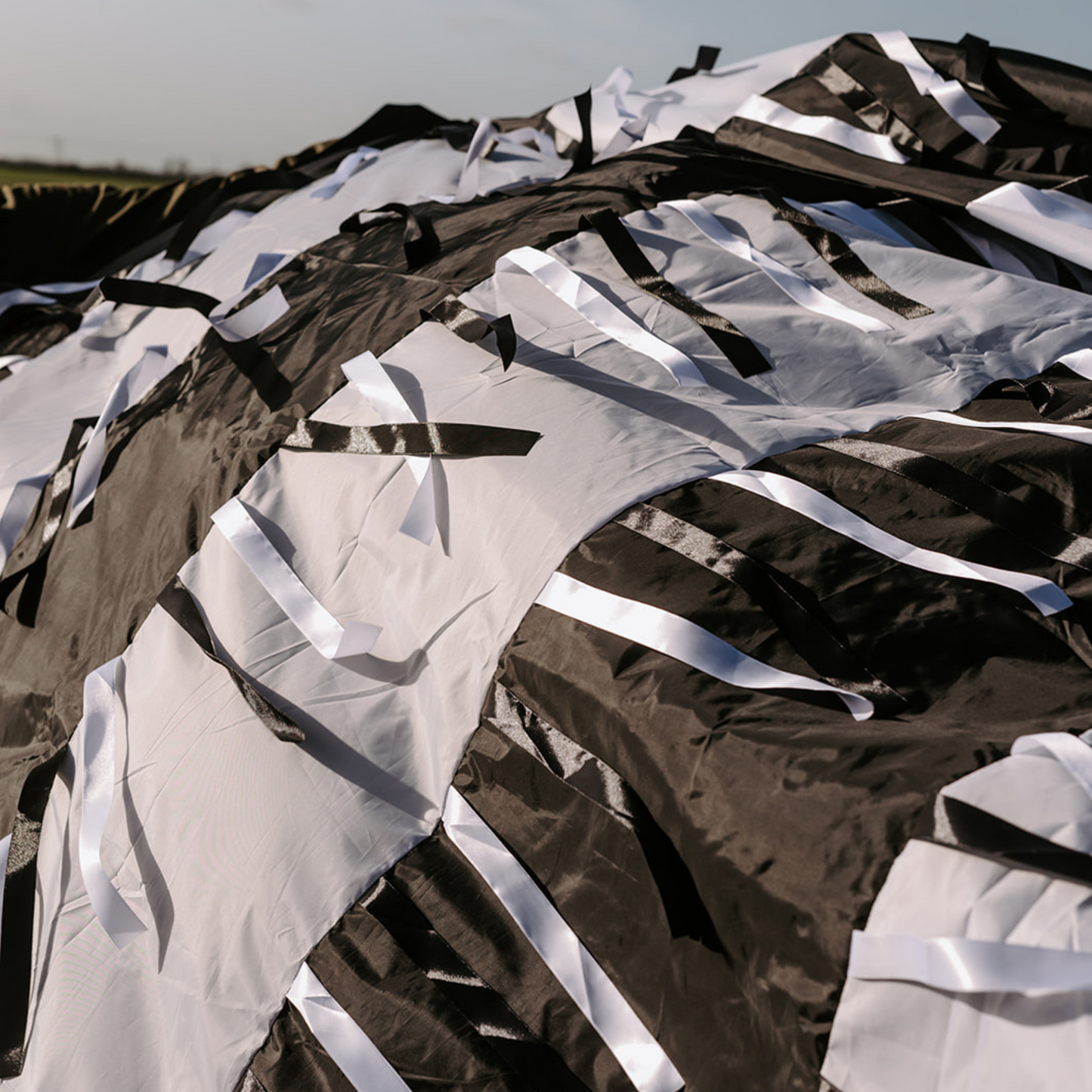 Black & White Sensory Parachute with Ribbons (3m)