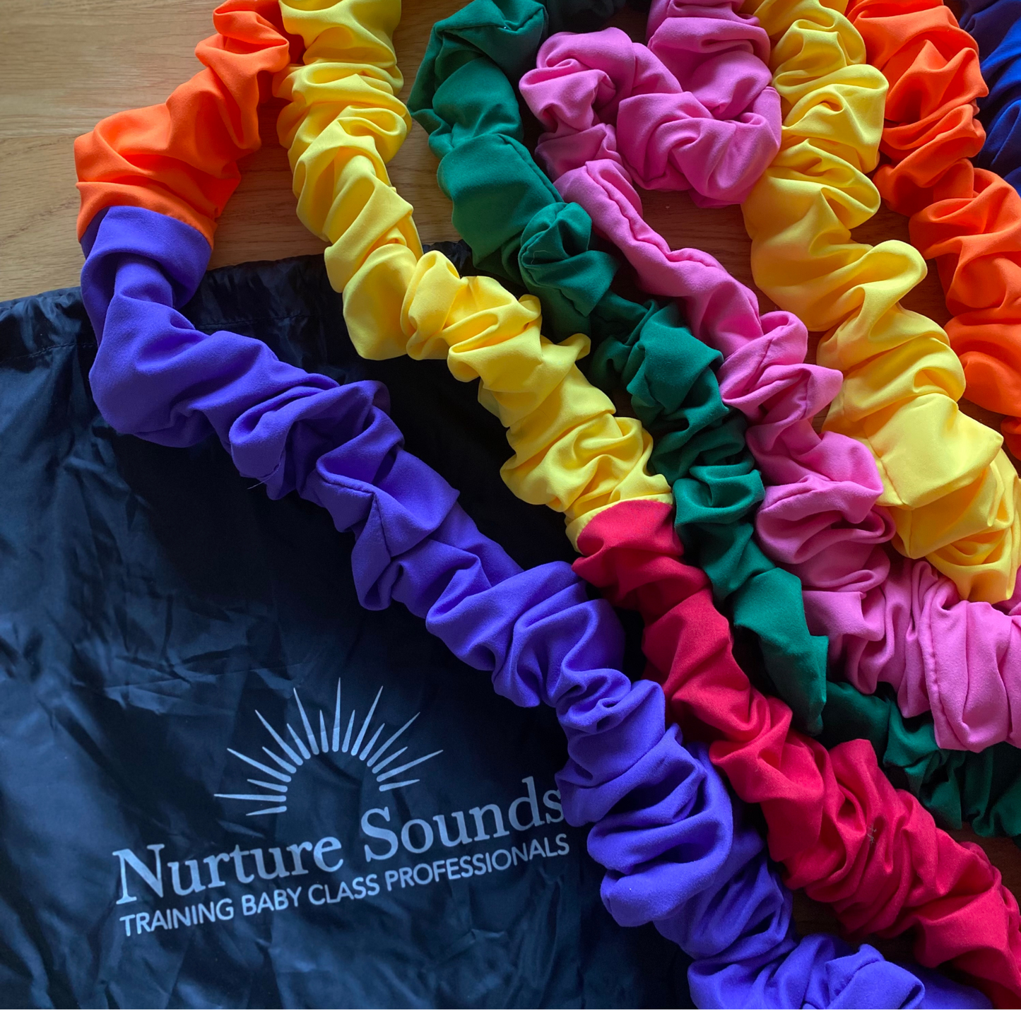 Rainbow Stretchy Scrunchy Band - 6 metres