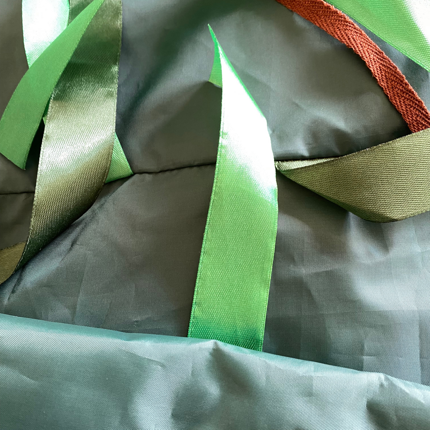 Green Sensory Parachute | 3m Parachute for Baby Classes with 200+ Ribbons