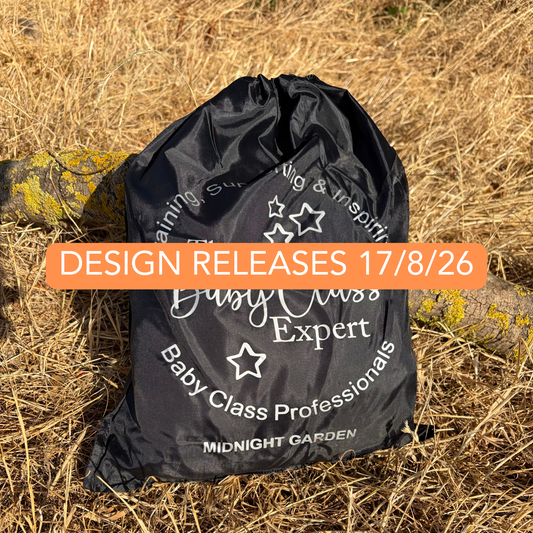 Midnight Garden Sensory Parachute Design Drawstring Bag